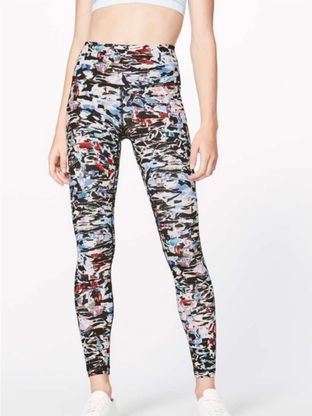 Lululemon High-Rise Multi-Color Abstract Print Leggings